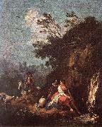 ZUCCARELLI  Francesco Landscape with a Rider oil painting